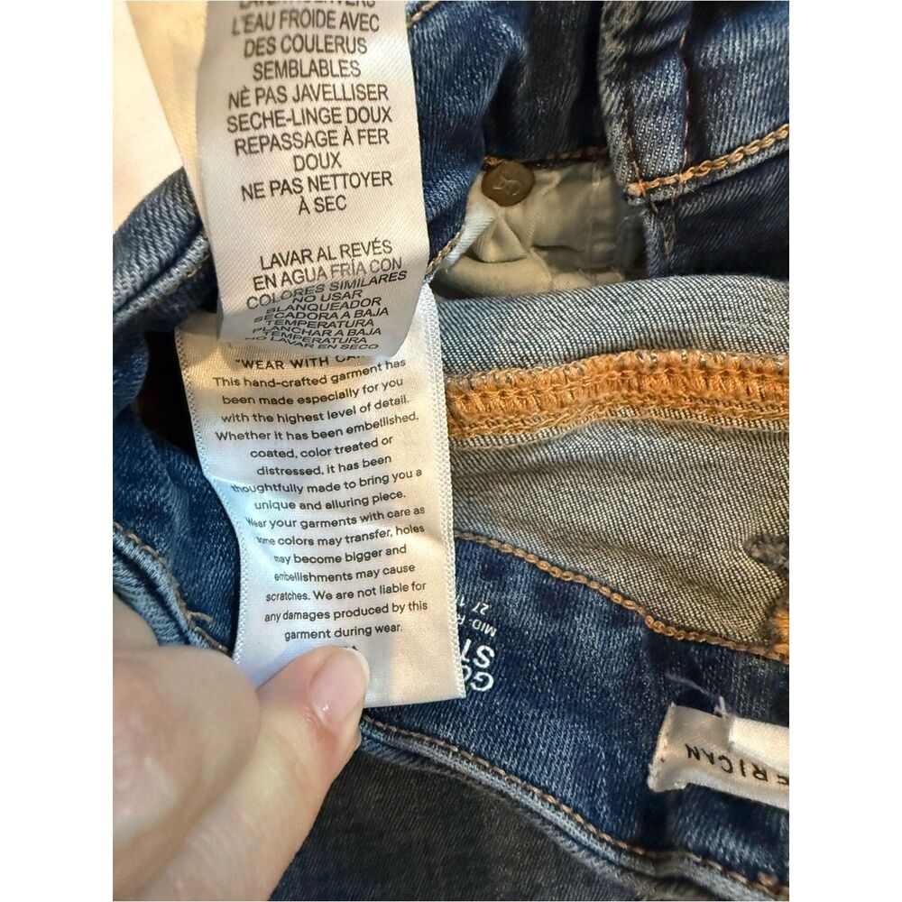 Good American Good Legs Straight Jeans | Size 25 | Mid Rise Slim Straight - Picture 10 of 10